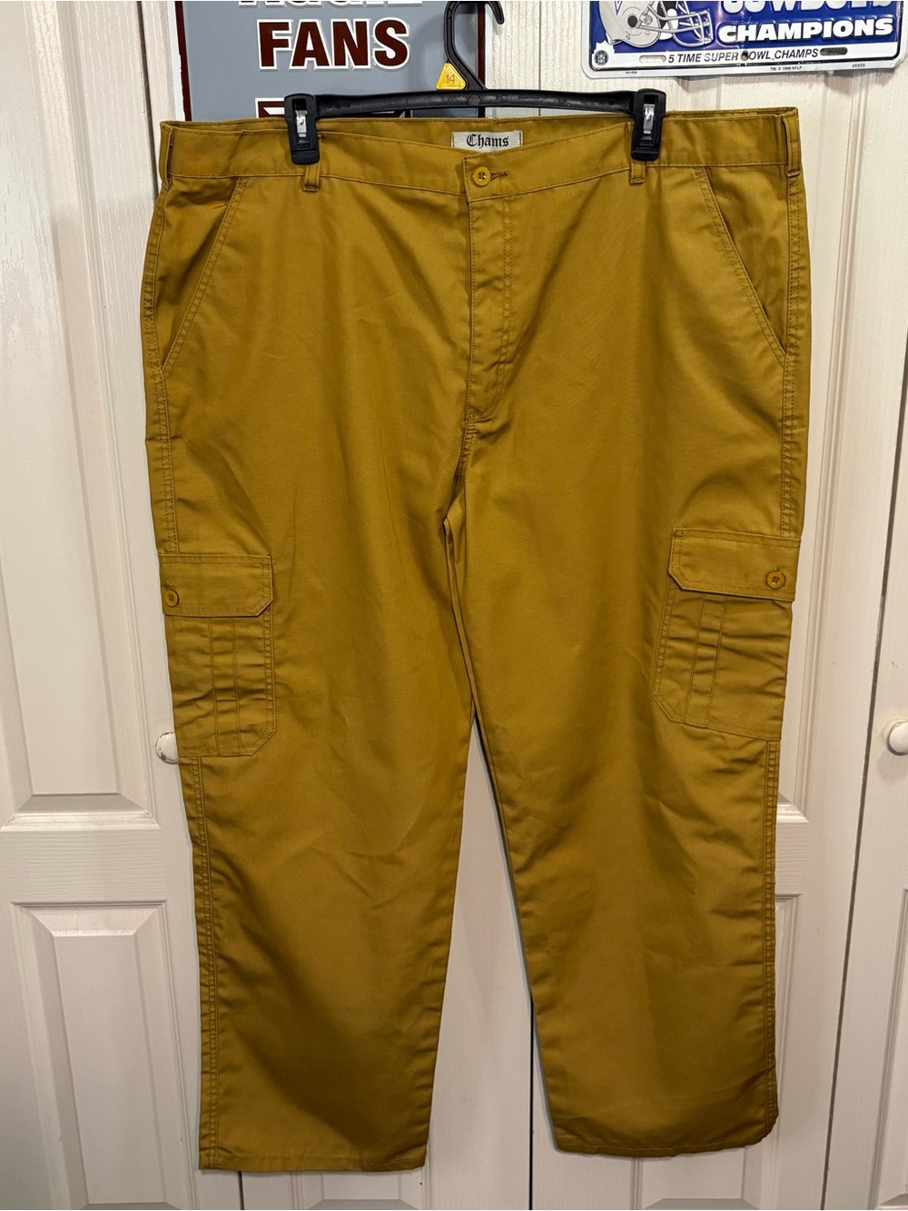 Champs Men's Cargo Pants in Mustard Gold